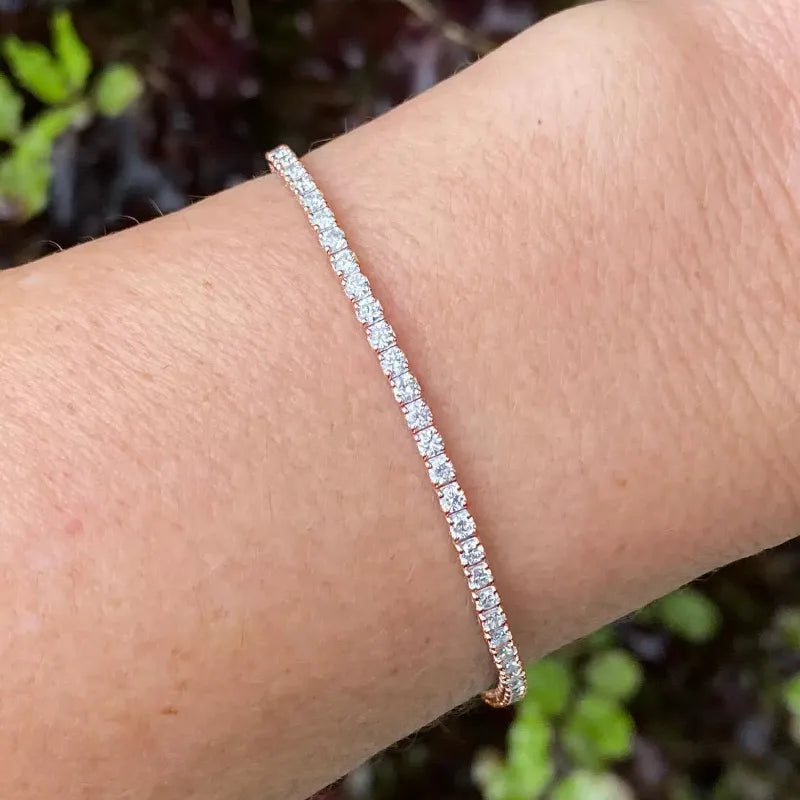 Sofia · 2.5mm Diamond Bracelet · 9k Solid Gold